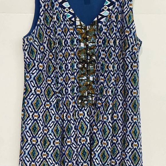 Rabbit Rabbit Rabbit Dress Size 6 Sleeveless Bohemian Pleated
Golf Beaded Button - Picture 5 of 14